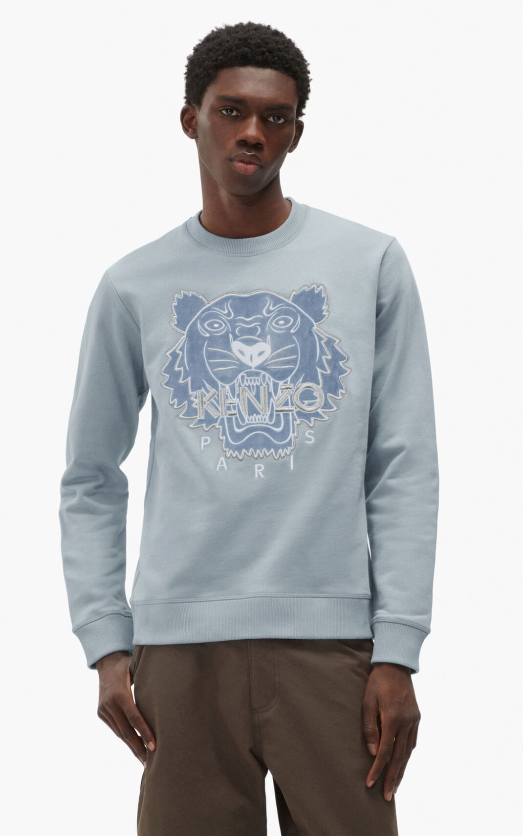 Kenzo Sale Kenzo The Invierno Capsule Tiger Gris Sudadera Kenzo Hombre